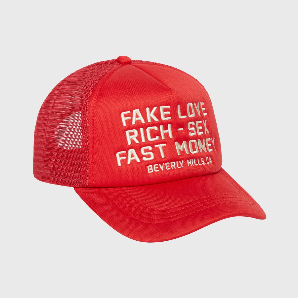 Homme+Femme Hat - Fake Love - Red