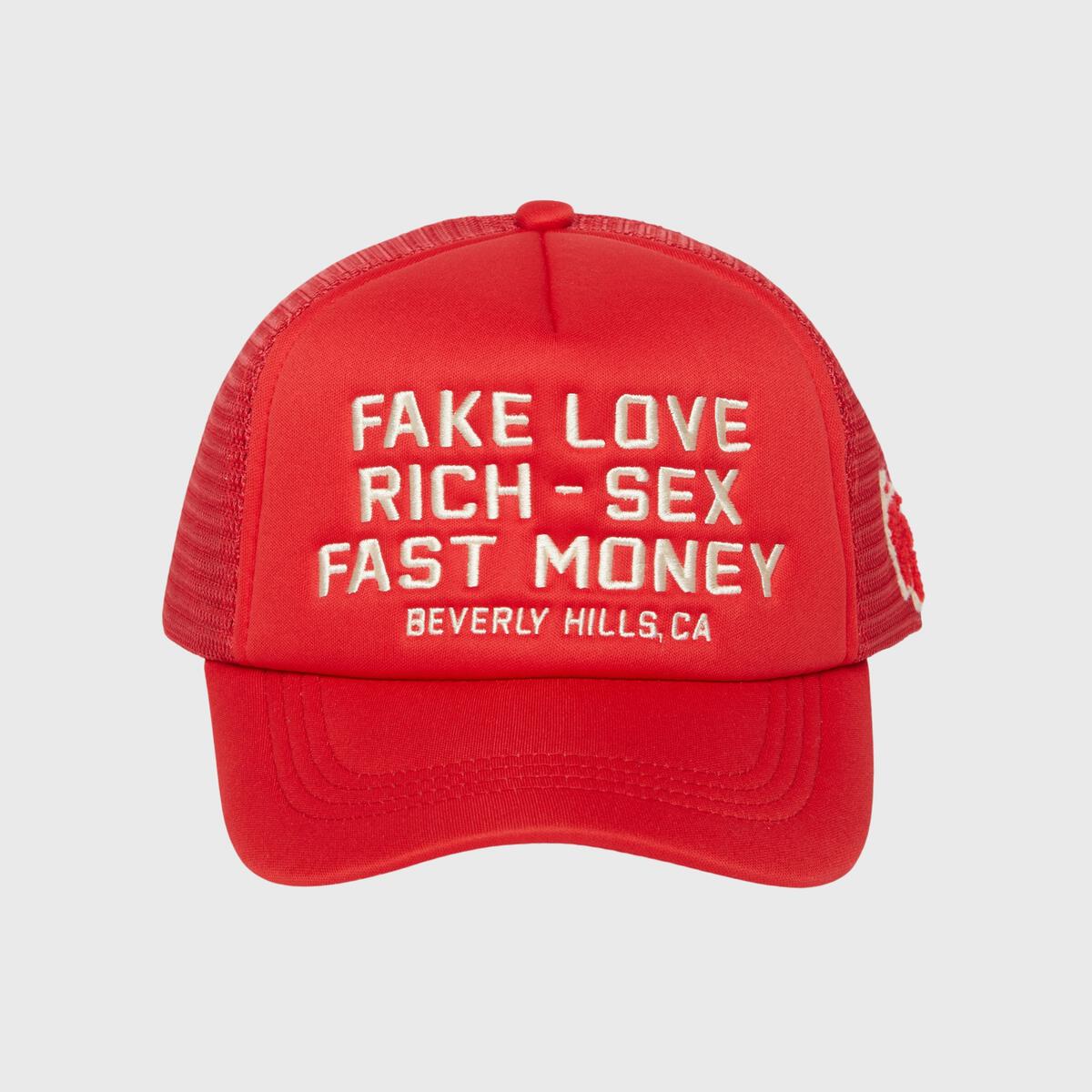 Homme+Femme Hat - Fake Love - Red