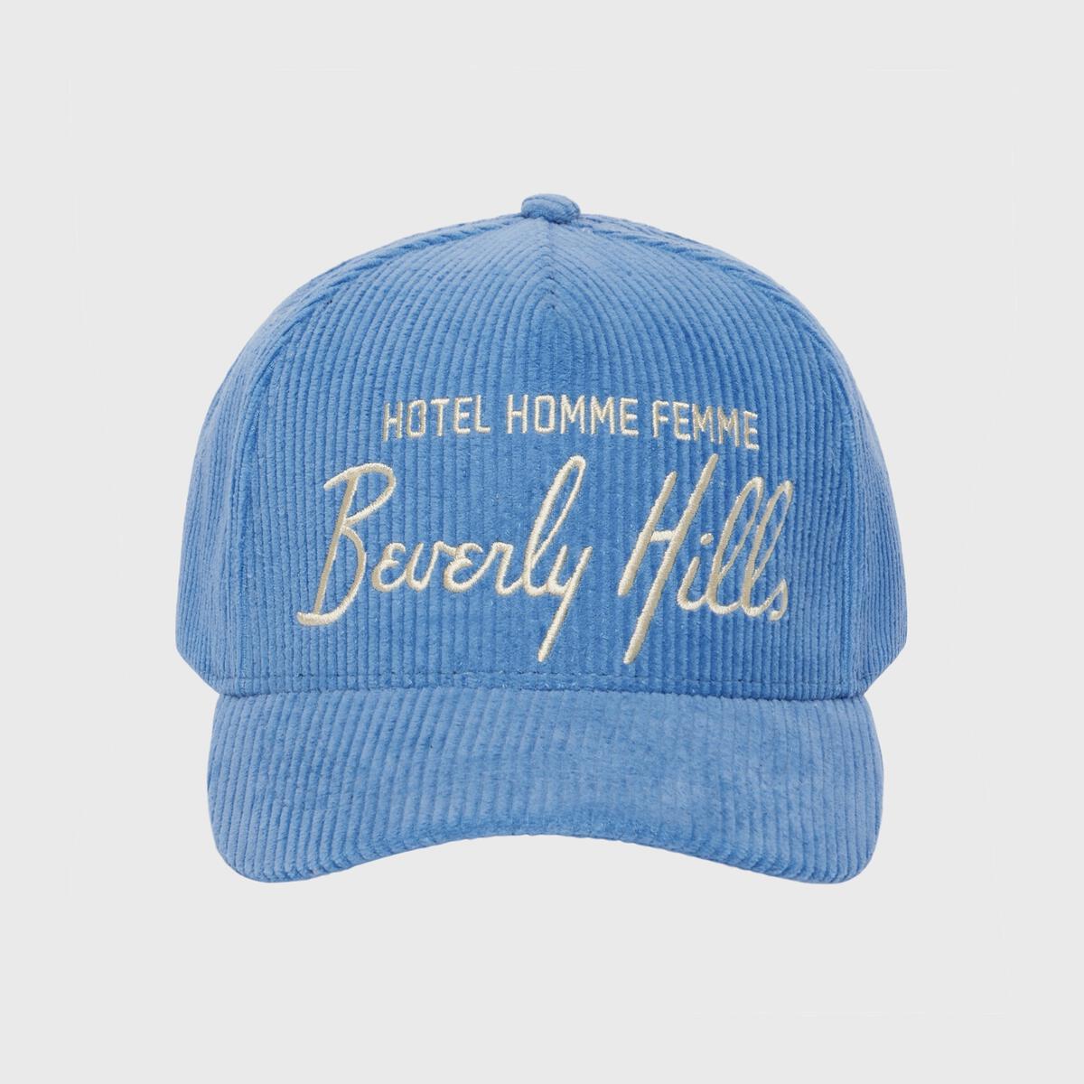Homme+Femme Hat - Homme Hotel Corduroy Hat - Blue