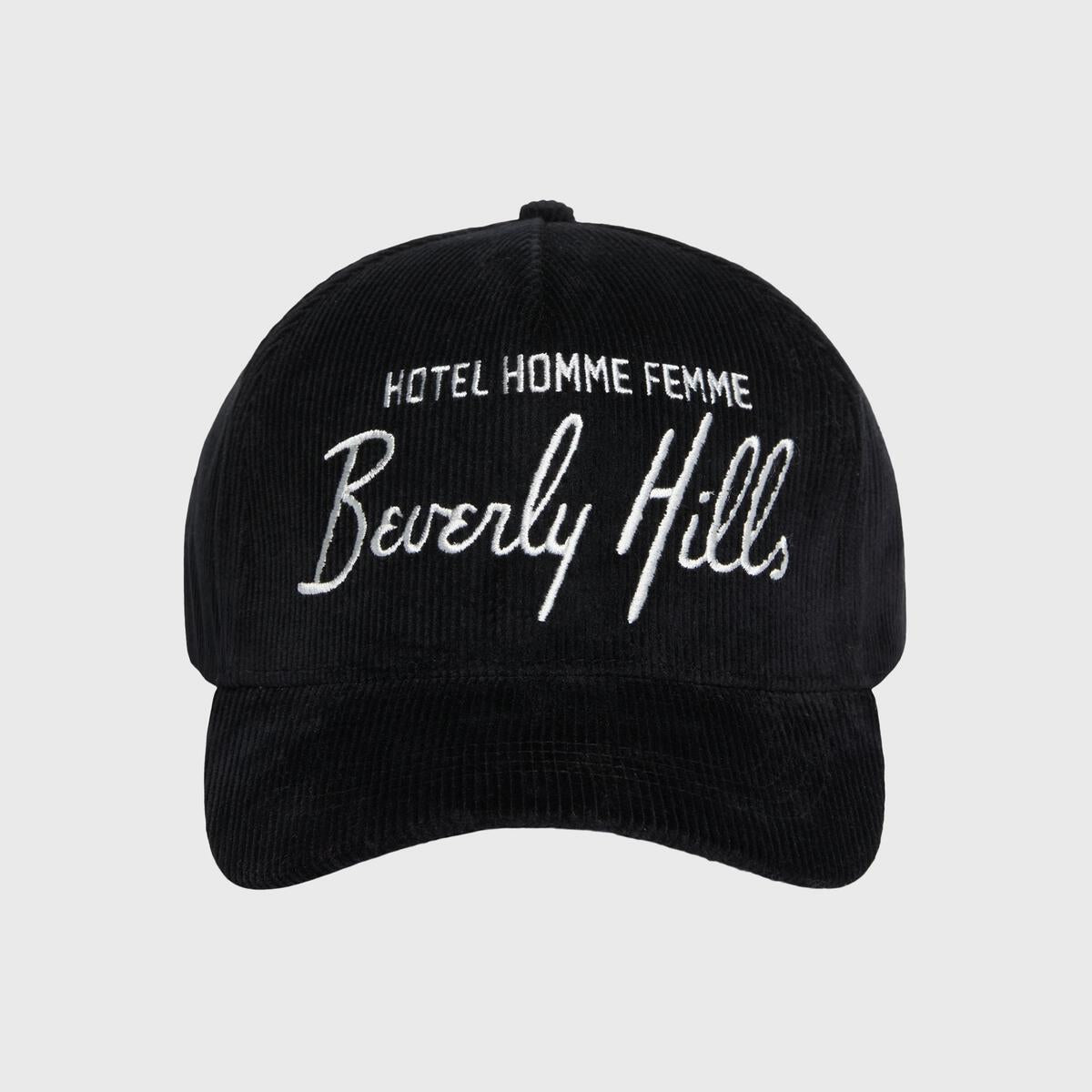 Homme+Femme Hat - Homme Hotel Corduroy Hat - Black