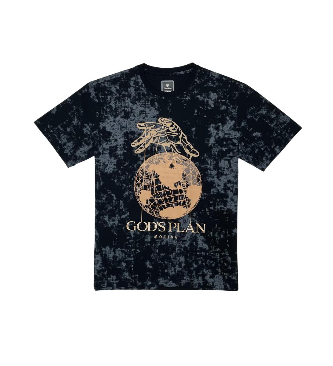 Motive Denim T-Shirt - God's Plan - Black - MT181