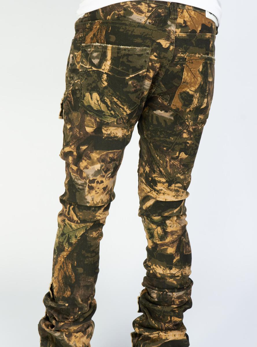 Politics Jeans - Super Stacked Cargo - Dark Hunter Camo - Marcel519