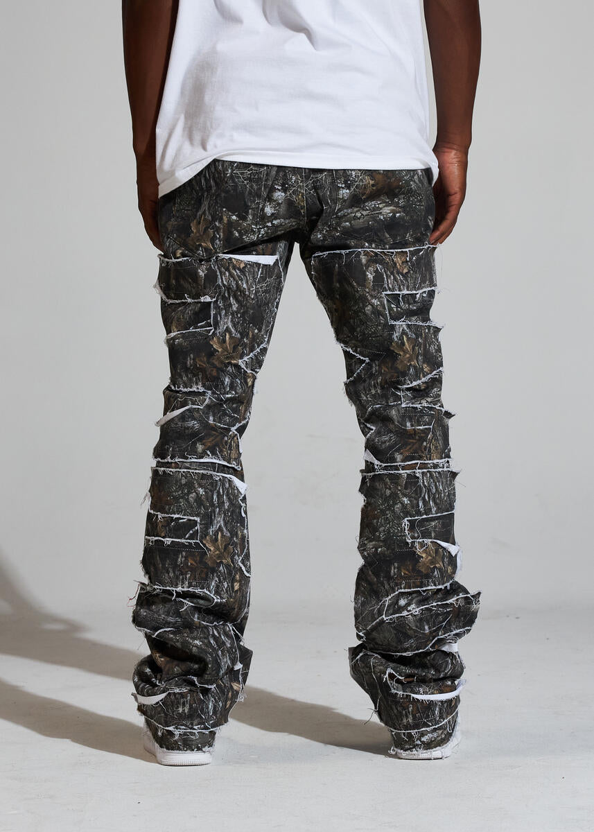 Crysp Denim Jeans - Raven Stacked - Camo - CRYSPR241-002