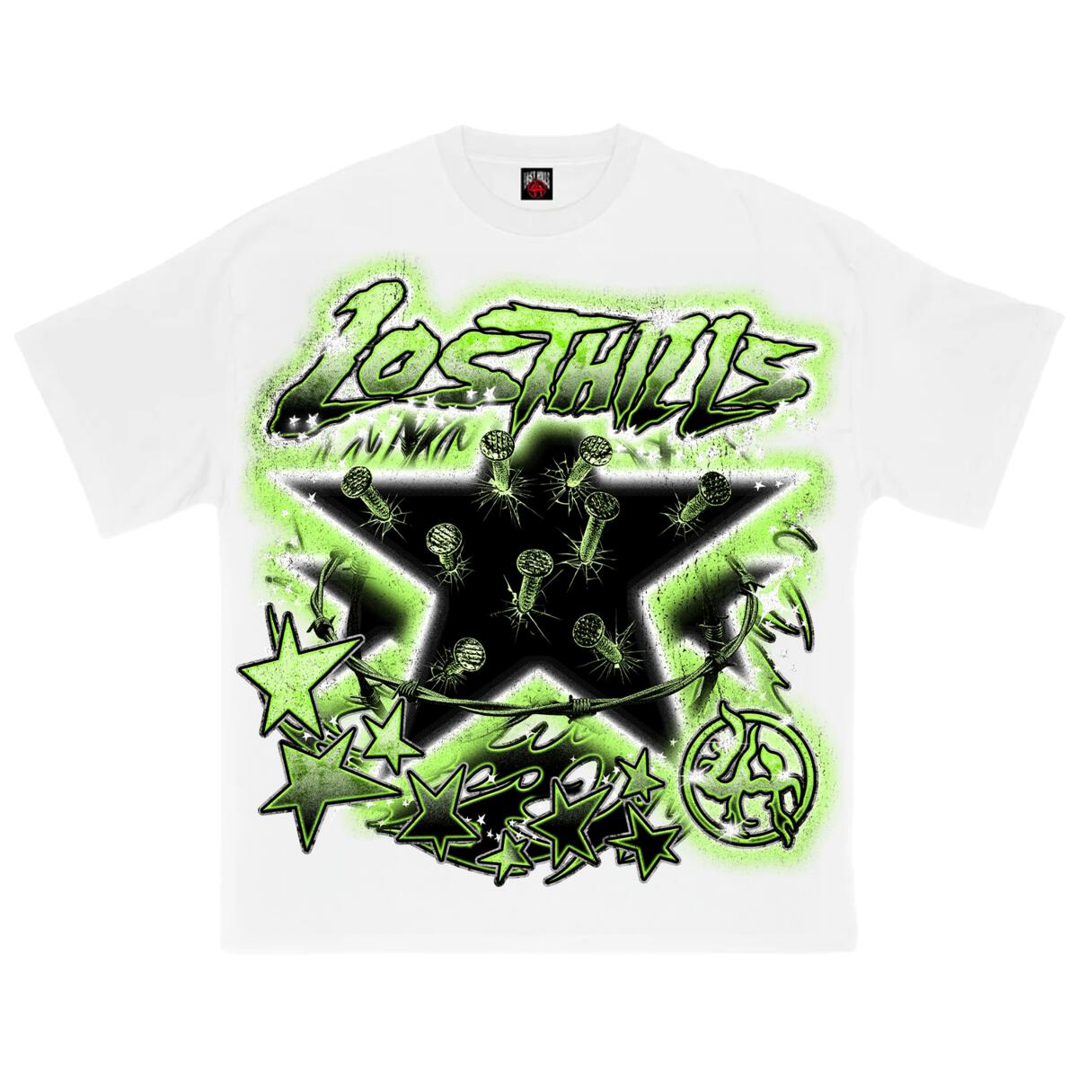Lost Hills T-Shirt - Star - White  - LHNBA001TEEWHT
