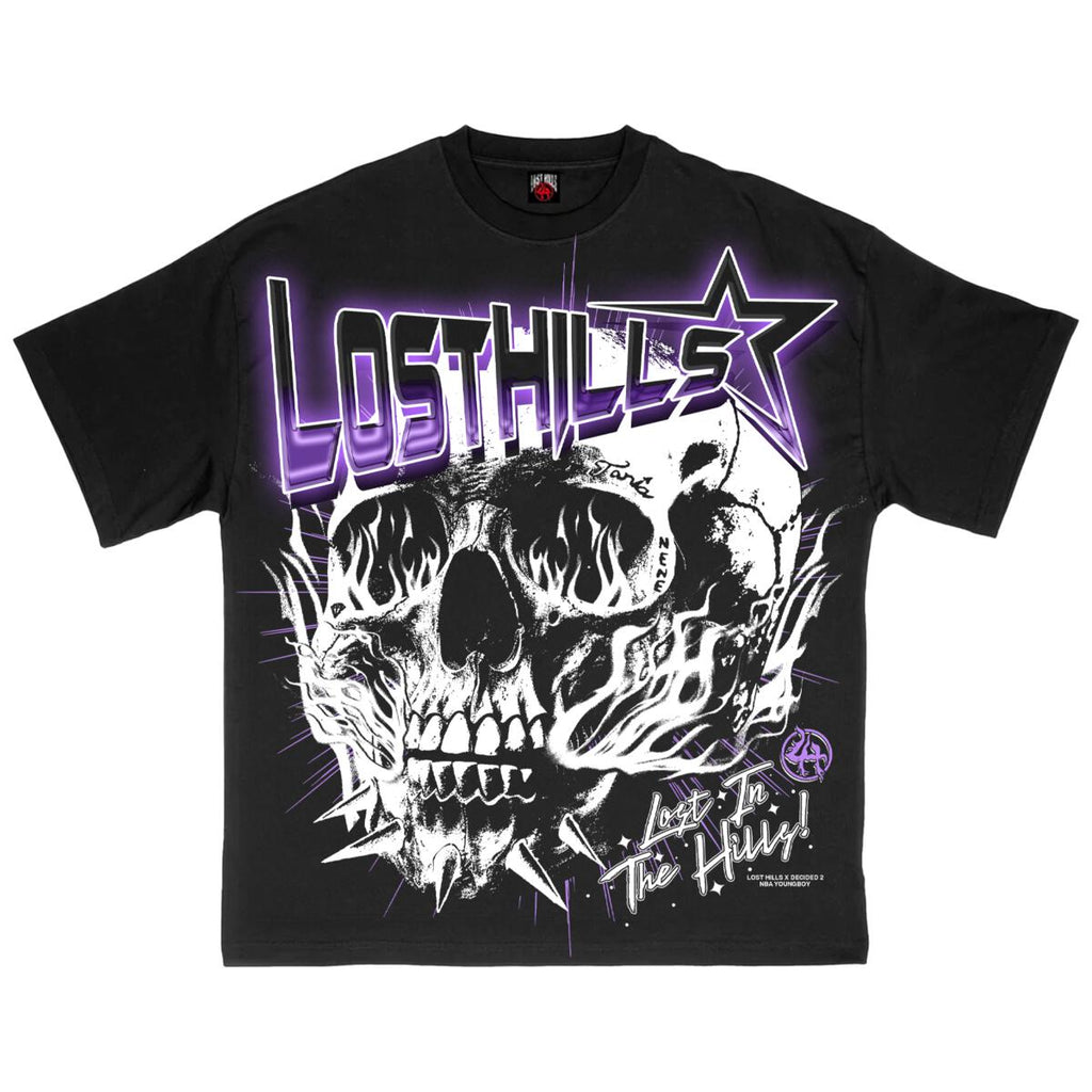 Lost Hills T-Shirt - Skull - Black  - LHNBA004TEEBLK