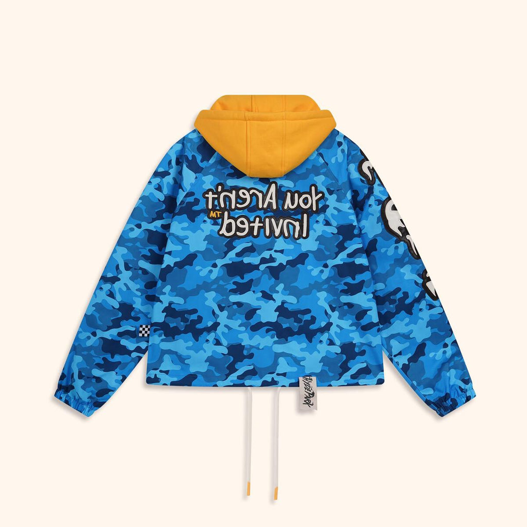 Hyde Park Jacket - Find The Zip Coach- Blue Camo