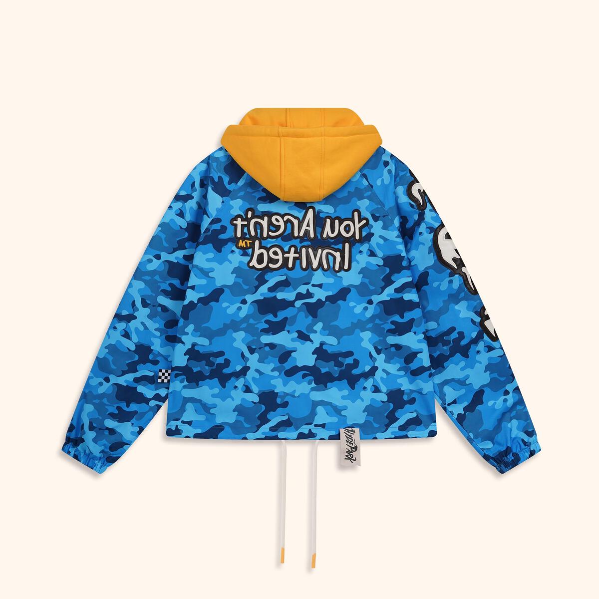 Hyde Park Jacket - Find The Zip Coach- Blue Camo