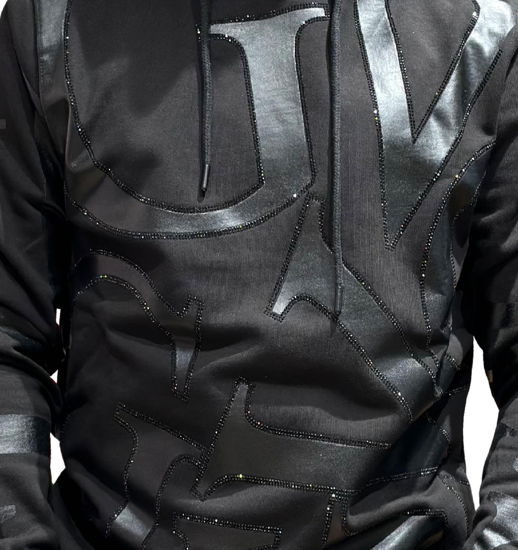 George V Hoodie - GV - Black - GV2618