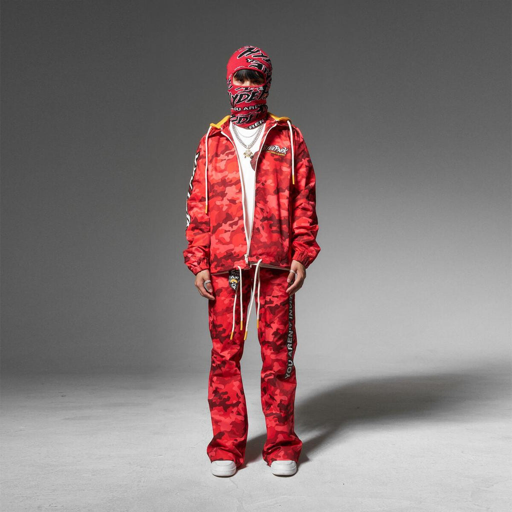 Hyde Park Jacket - Find The Zip Coach - Red Camo