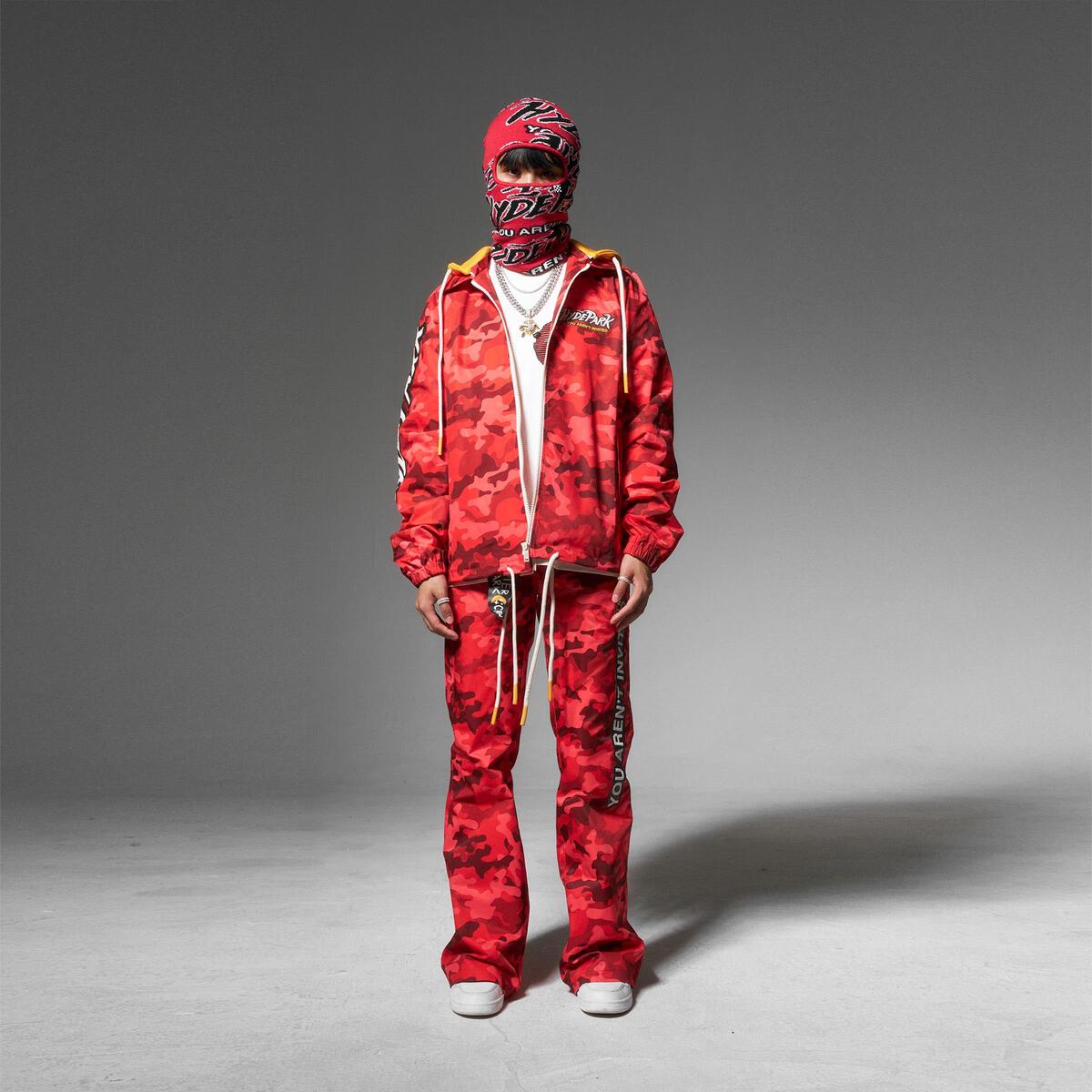 Hyde Park Jacket - Find The Zip Coach - Red Camo