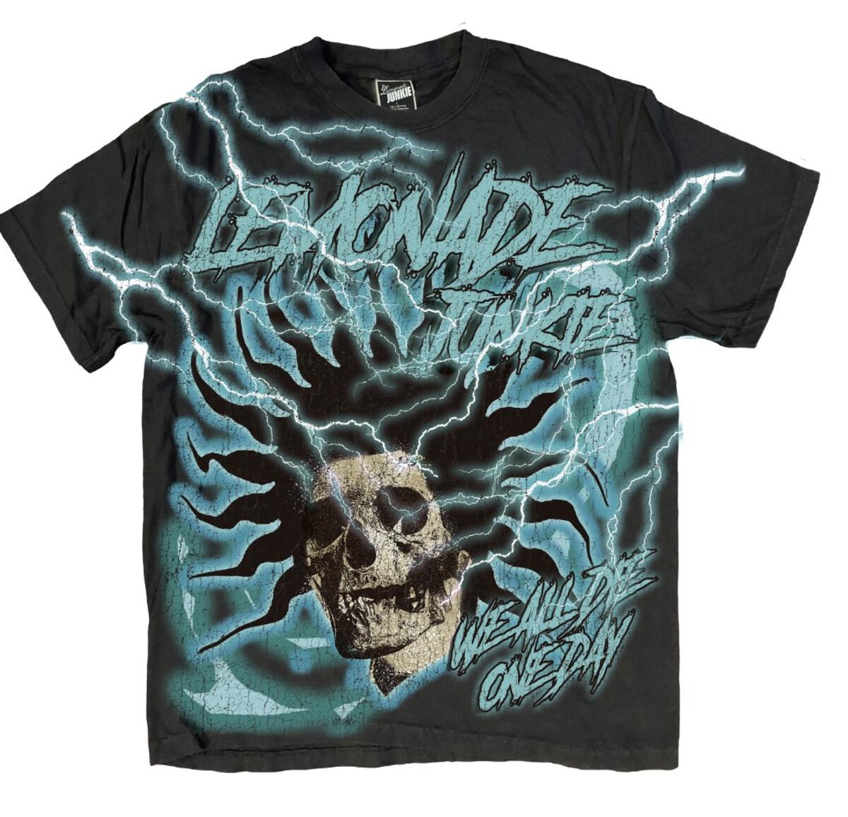 Lemonade Junkie T-Shirt - One Day - Washed Black  - LJ022417