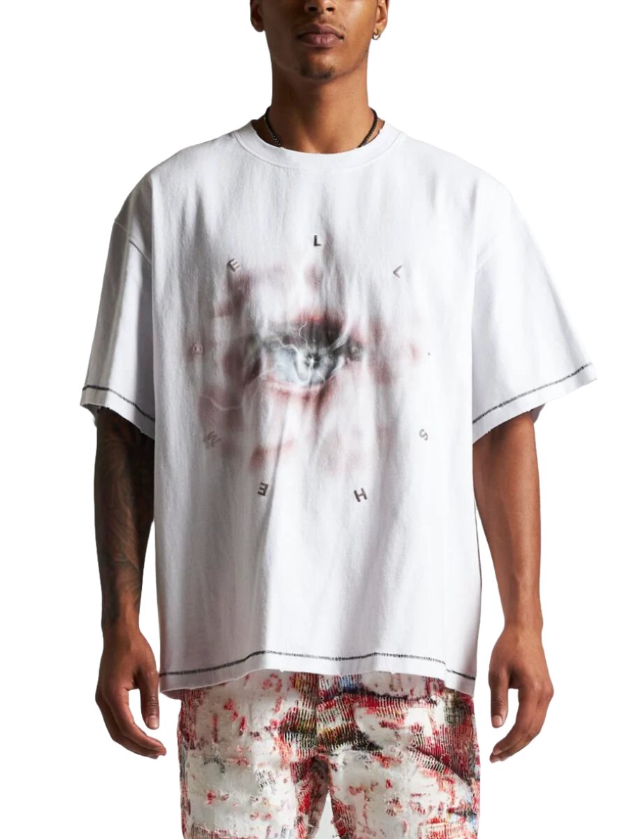 Embellish T-Shirt - Seen Tee - White  - EMBF24-201