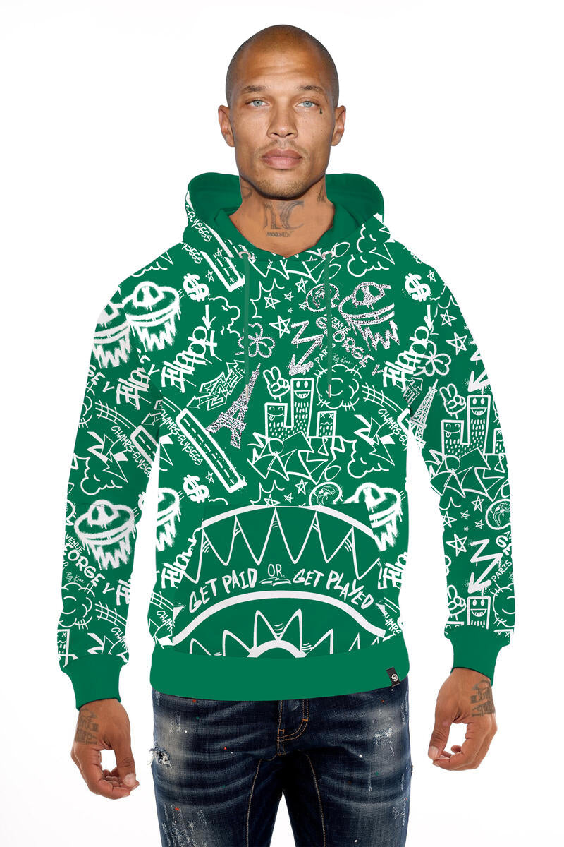 George V Hoodie - Paris Celebrations - Green - GV2661