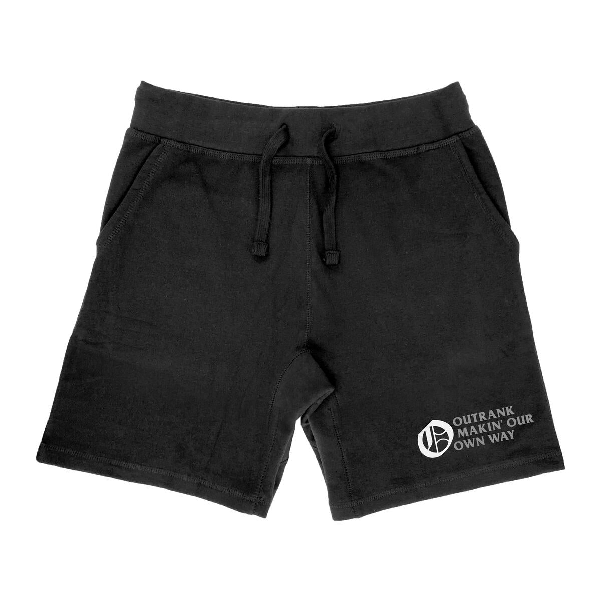 Outrank Shorts - Makin' Our Own Way Embroidered - Black - ORS2935 OG