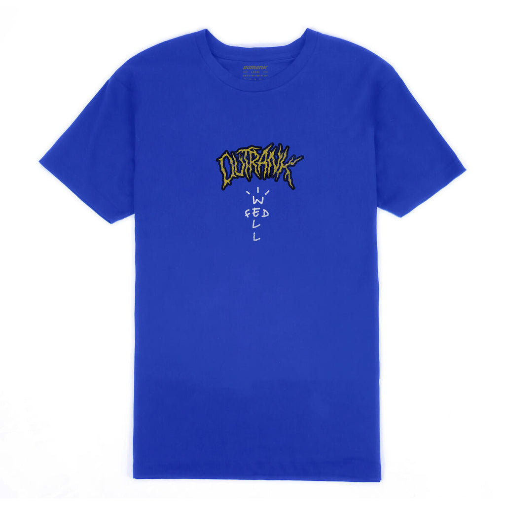 Outrank T-Shirt - Wish Less Move More - Royal Blue - OR2917