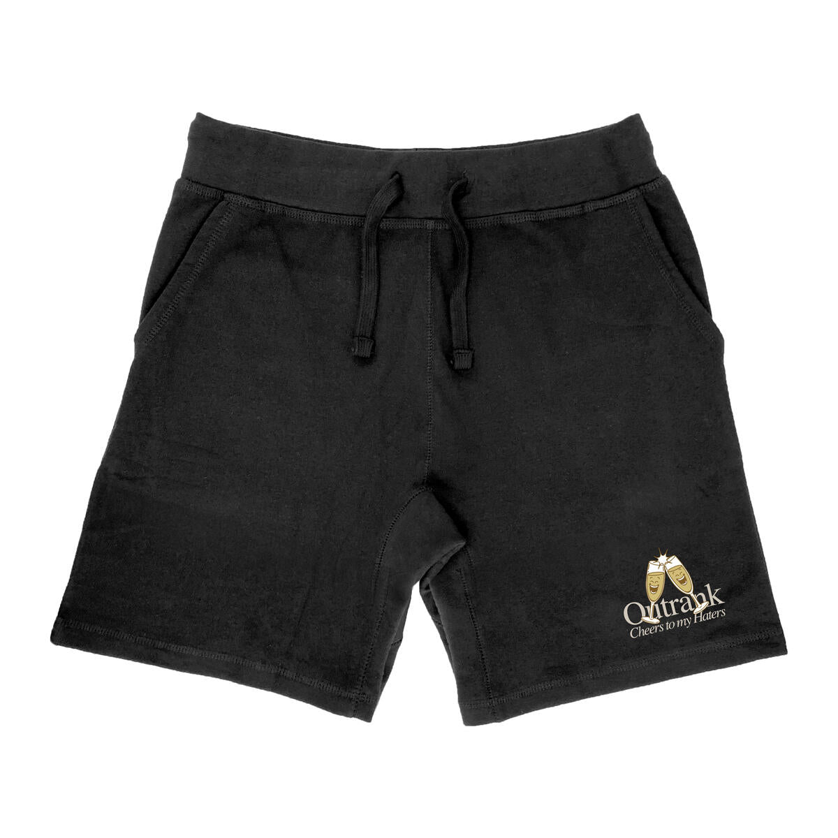 Outrank Shorts - Cheers To My Haters - Black - ORXS159C