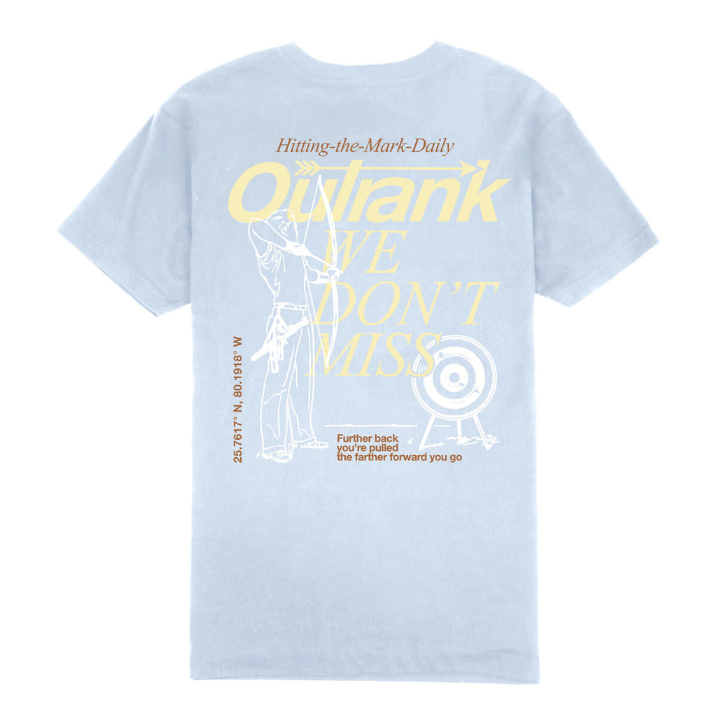 Outrank T-Shirt - We Don't Miss - Blue Mist - ORX176C
