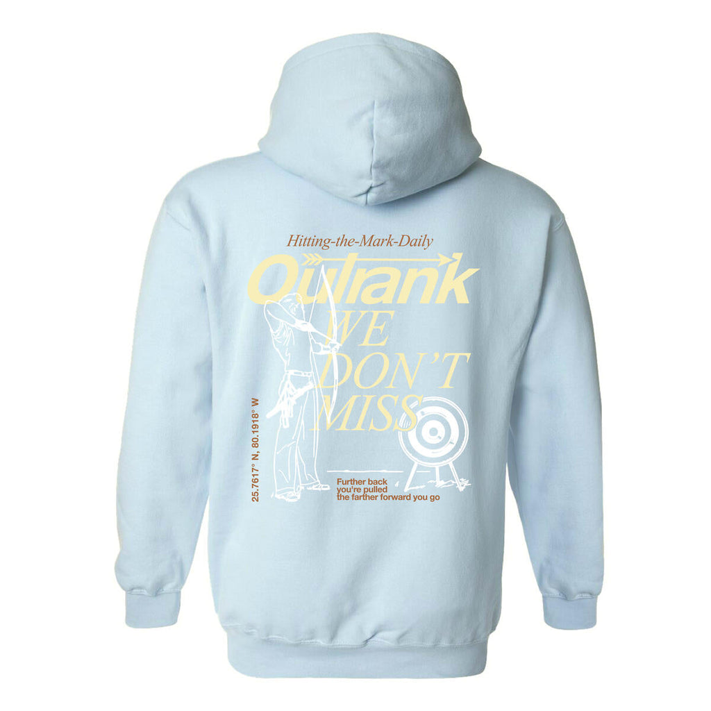 Outrank Hoodie - We Don't  Miss - Blue Mist  - ORX176HC