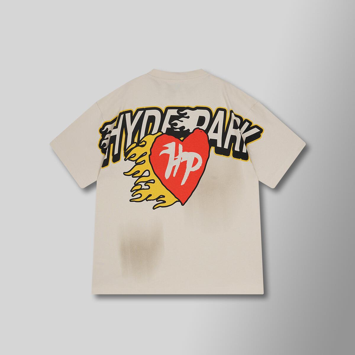 Hyde Park T-Shirt - Fireball - Cream