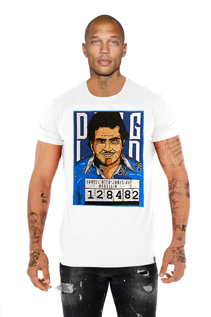 George V T-Shirt - Pablo Of Medellin - White - GV2747