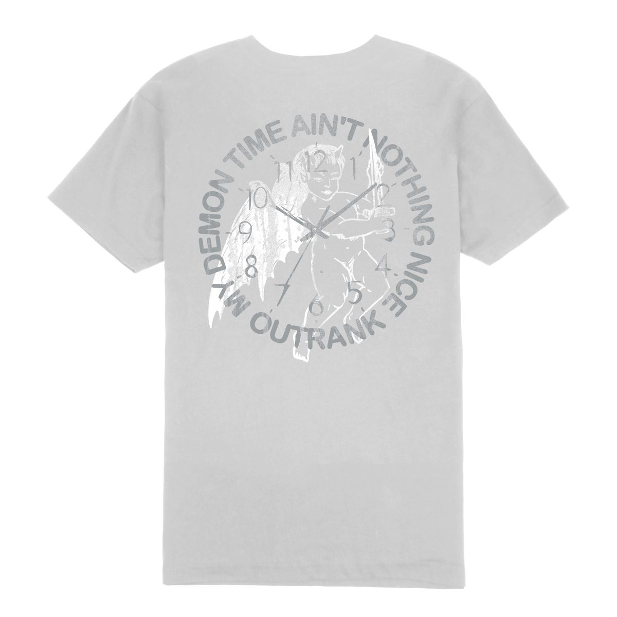 Outrank T-Shirt - Demon Time - Grey - OR3003