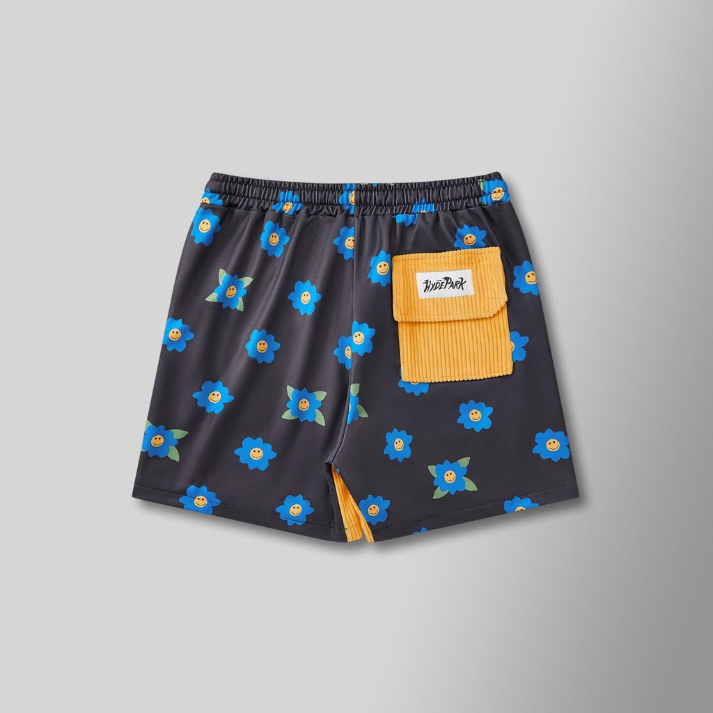 Hyde Park Shorts - Mash Up The Weekend Shorts - Blue Lemon