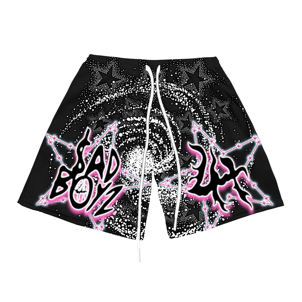 Lost Hills Shorts - Sad Boyz - Black - LHSBSHORTS008