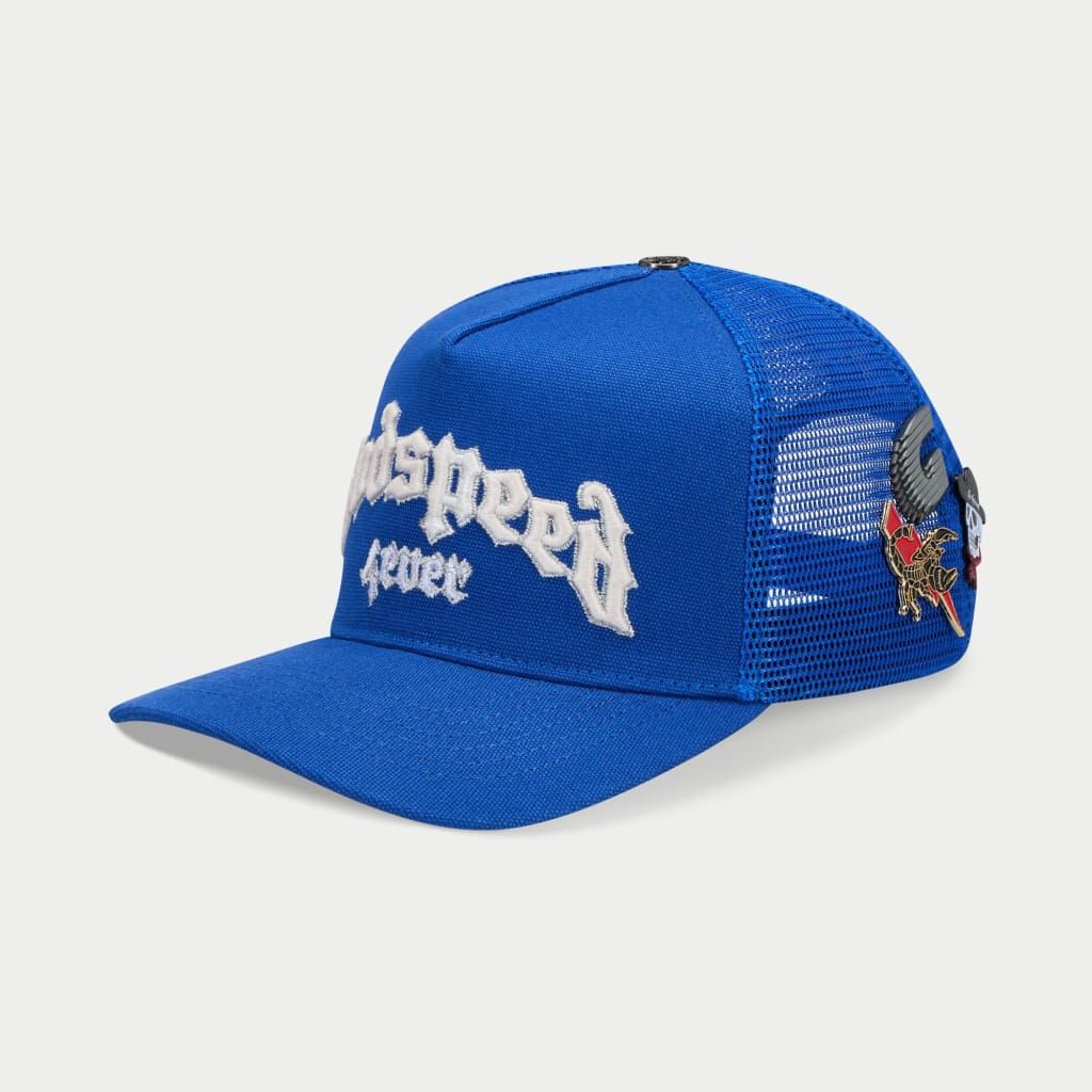 Godspeed Hat - GS Forever Trucker Hat - Royal Blue