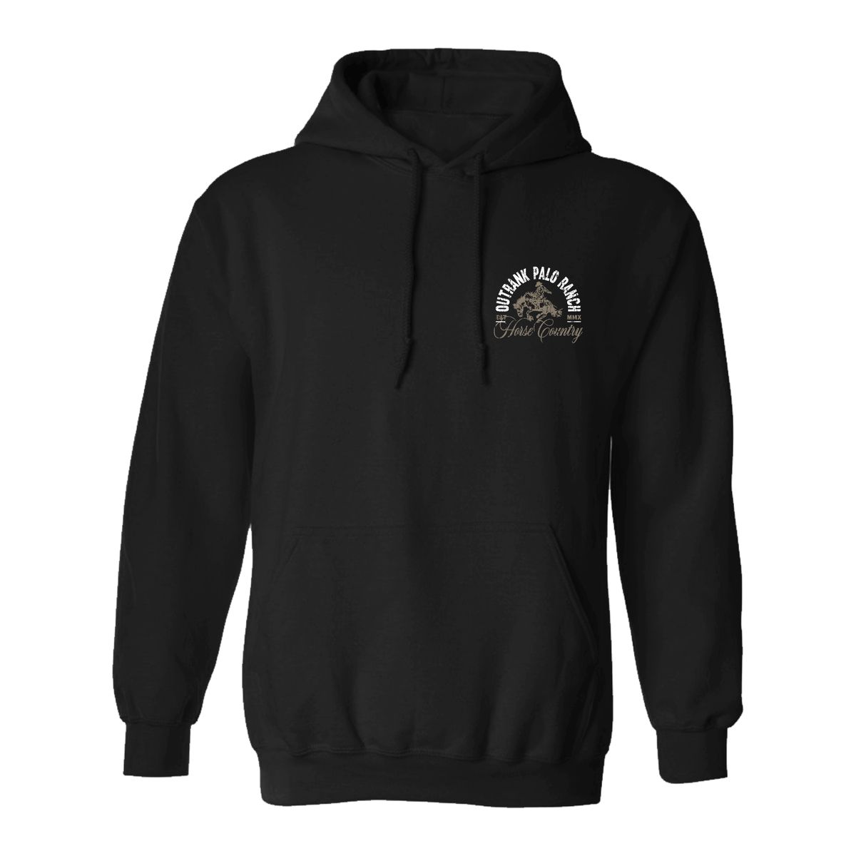 Outrank Hoodie - Horse Country - Black - OR3054H