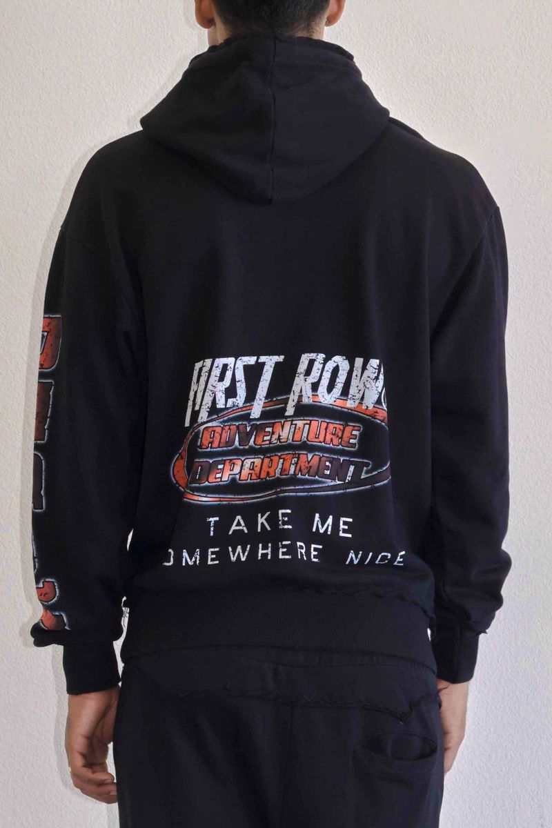 First Row Hoodie - Midnight Rodeo Stranger Pullover - Black - FRF2462