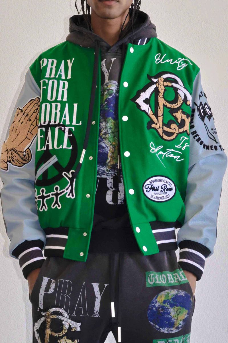 First Row Jacket - Global Peace - Green - FRJ0070