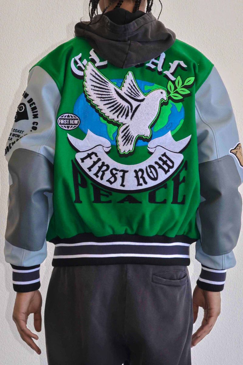 First Row Jacket - Global Peace - Green - FRJ0070