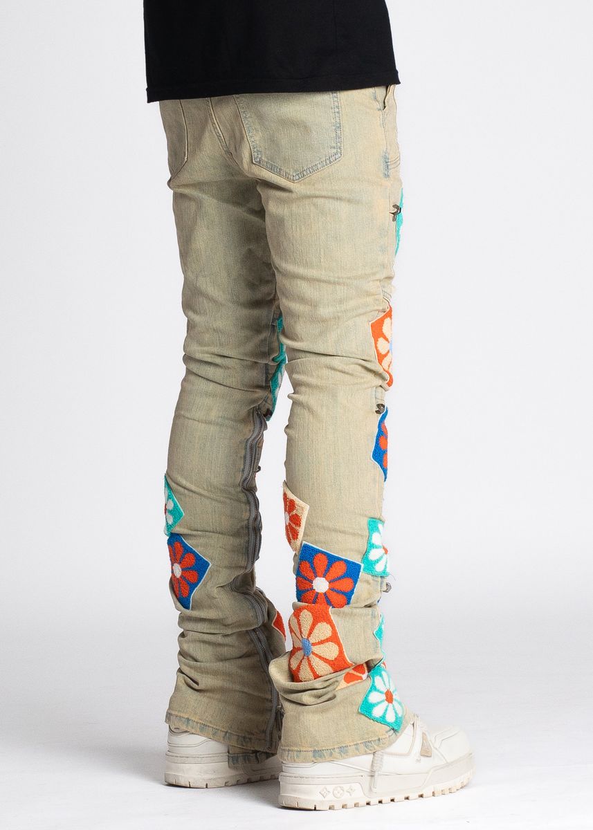 Guapi Jeans - Vintage Flowers Denim - Vintage Wash