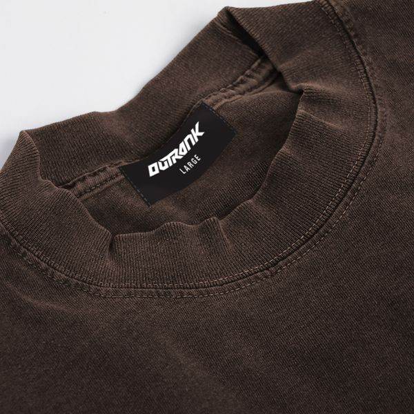 Outrank T-Shirt - Rich Baby Daddy Gang Premium Oversized Crest - Mocha