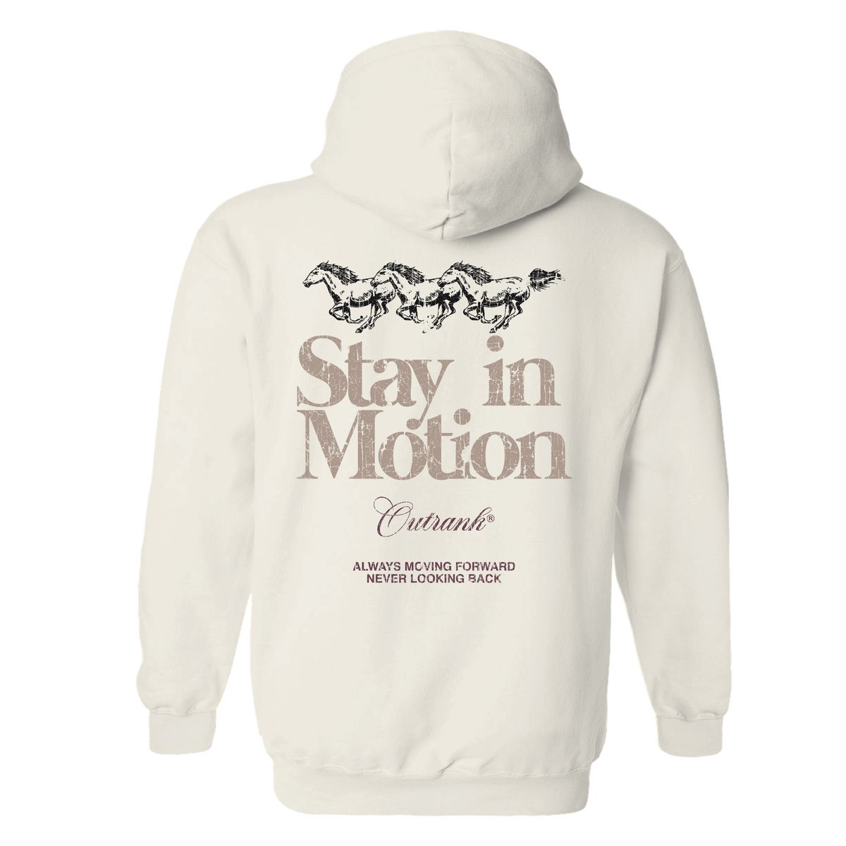 Outrank Hoodie - Stay In Motion - Bone - OR3111H