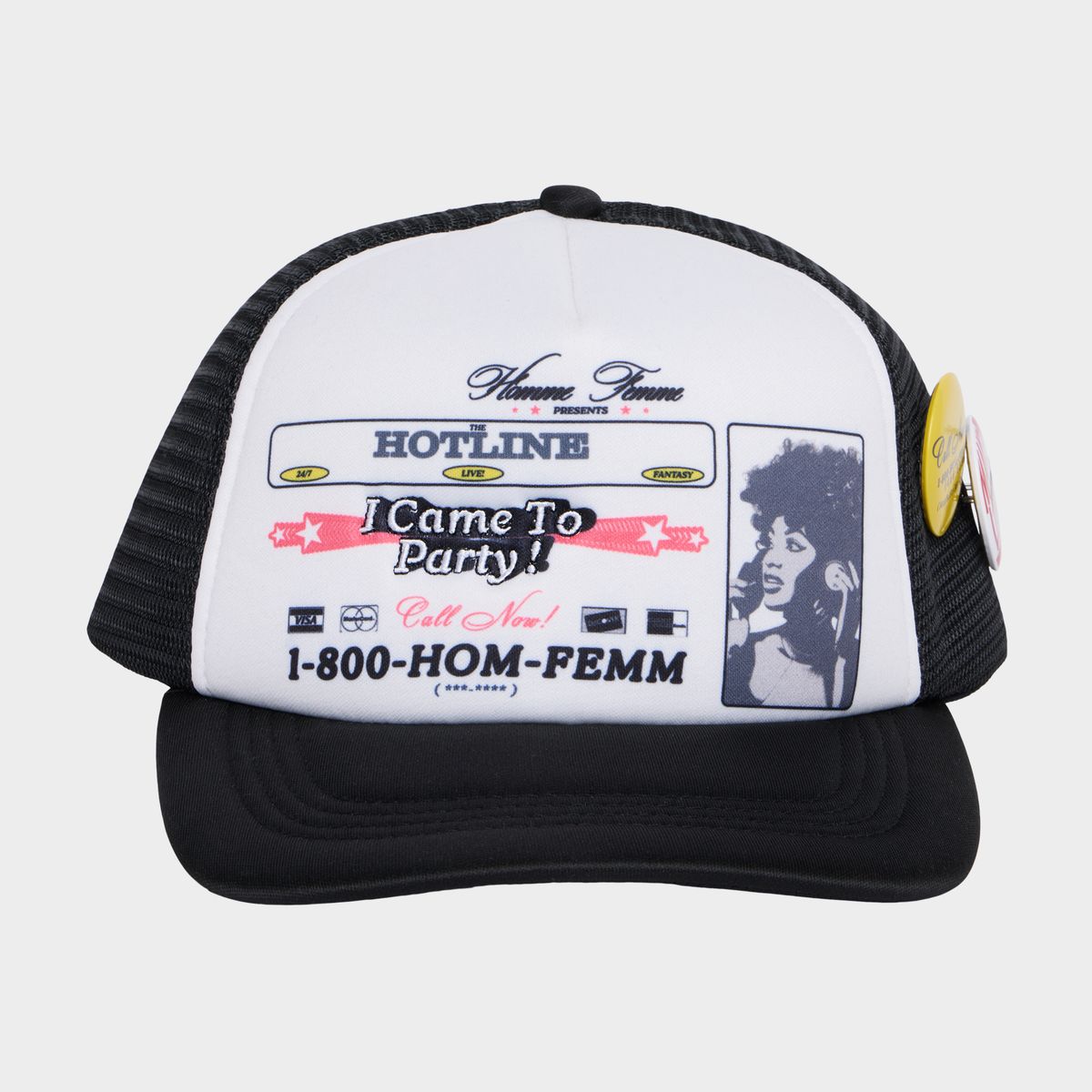 Homme+Femme Hat - Call Now Trucker - Black - HFSS202477