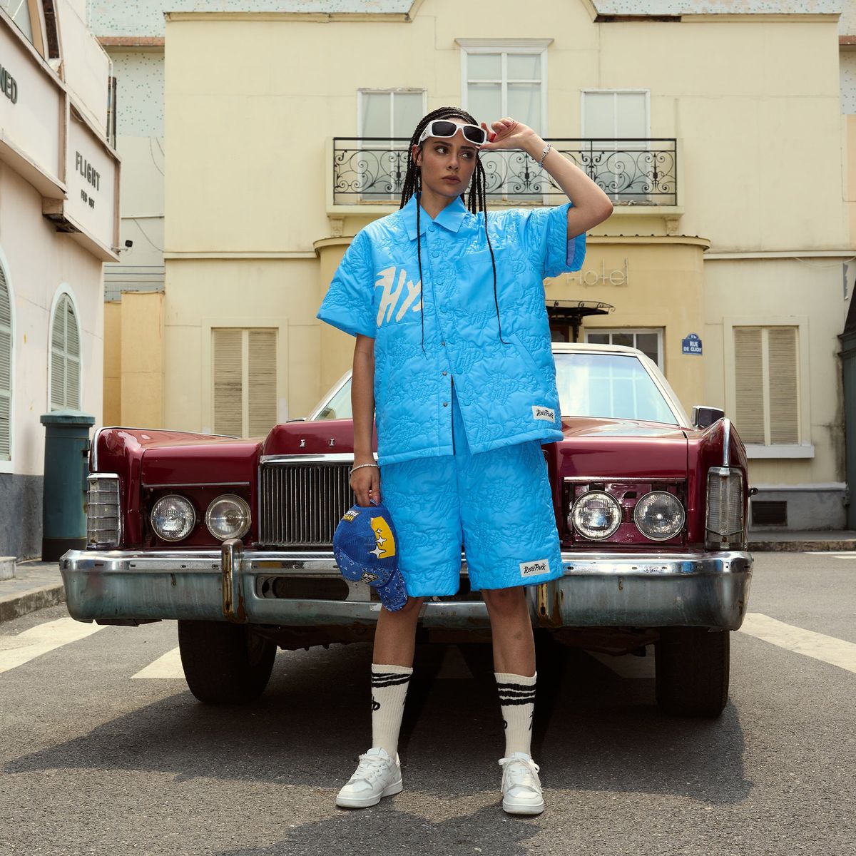 Hyde Park Shorts - Hyde Puffy Park Work - Blue