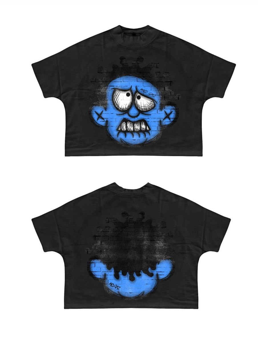 Mind Games T-Shirt - Spikes - Black And Blue