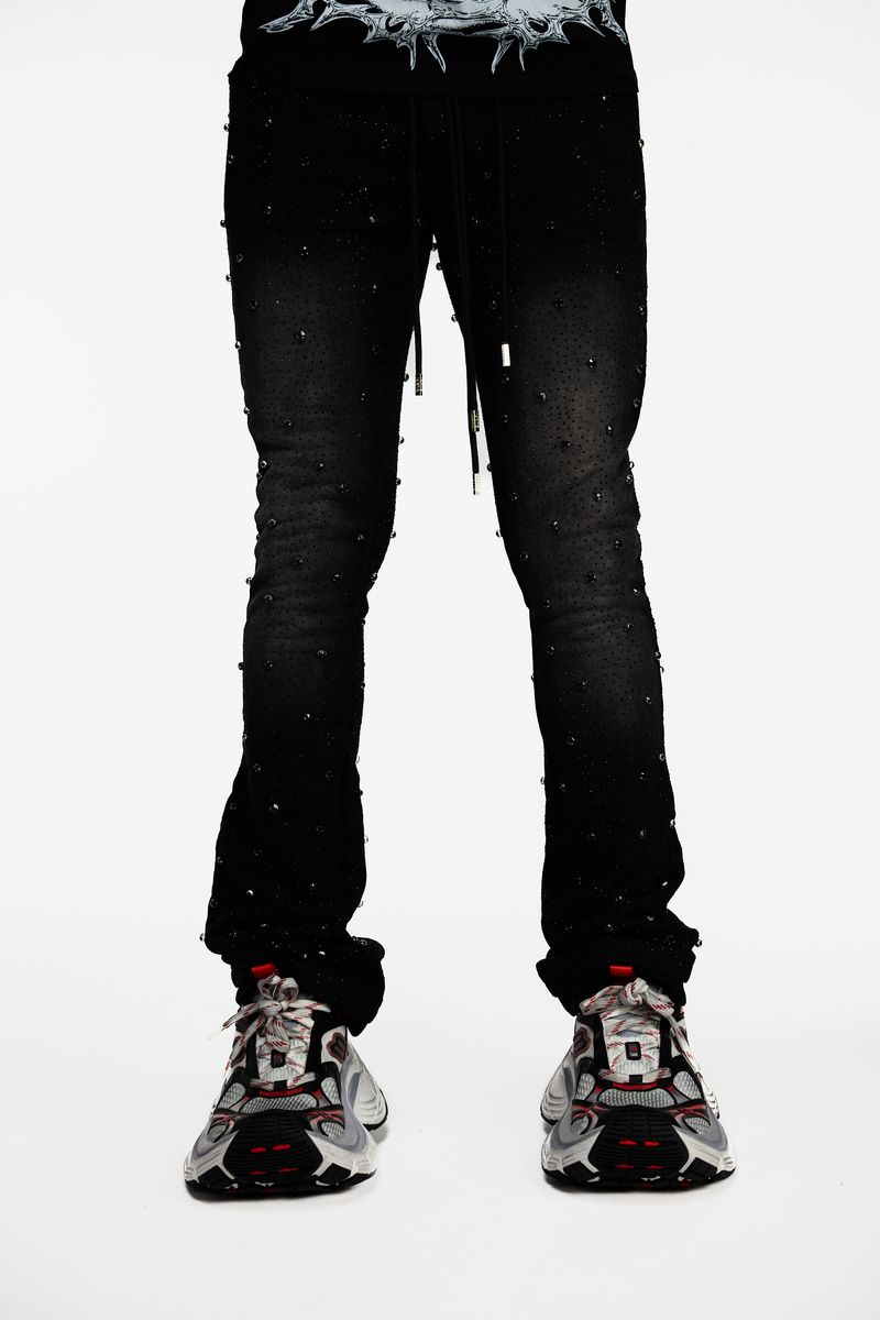 Guapi Sweatpants - Obsidian Embellished - Black