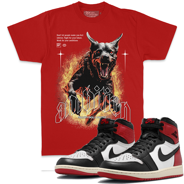 Motive Denim T-Shirt - Ambition - Red