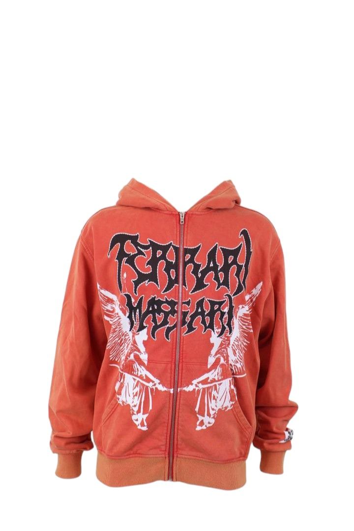 Ferrari Massari Hoodie - Precious Imagination Zipper - Red
