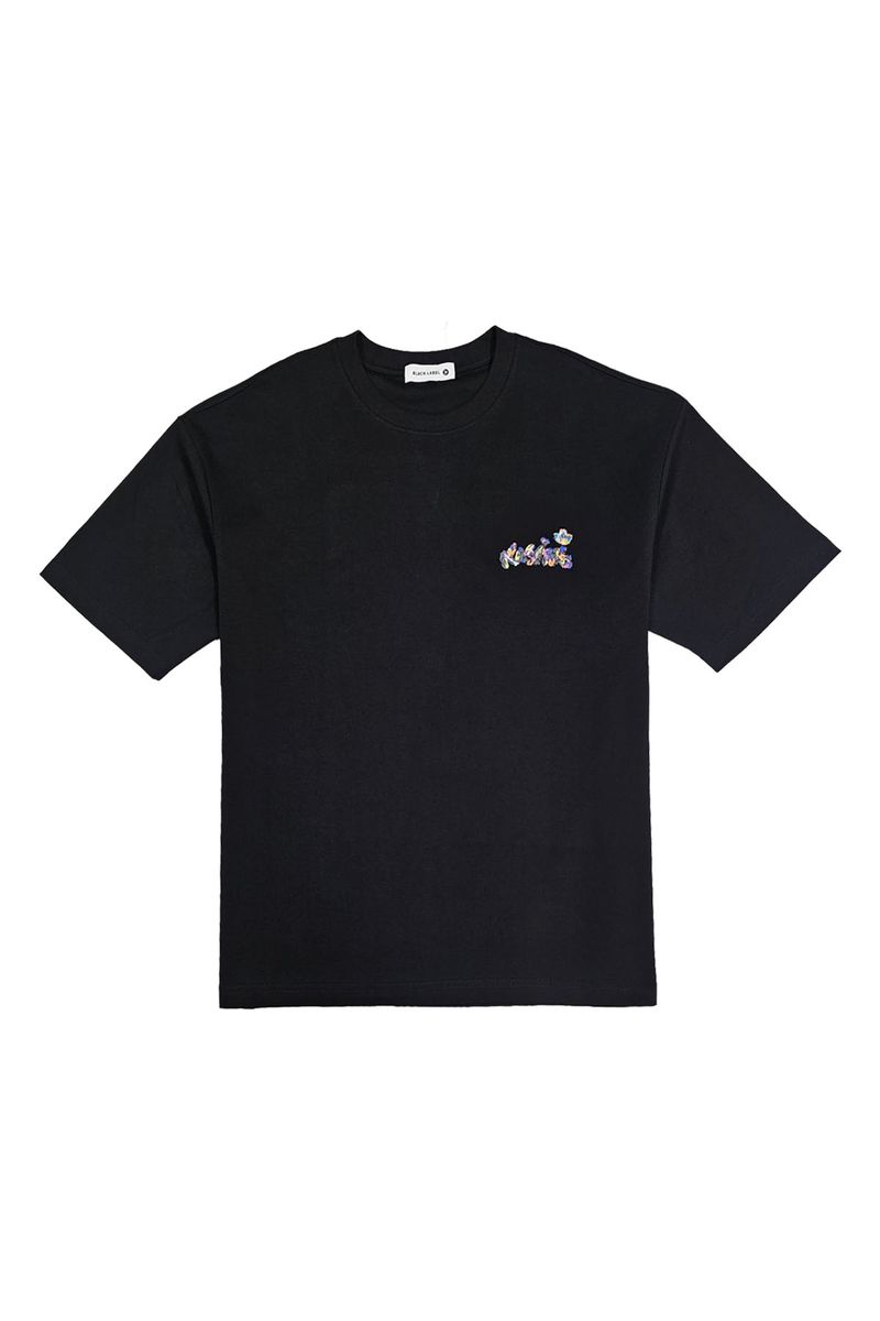 Black Label T-Shirt - BUBU - Black - 888-6-B