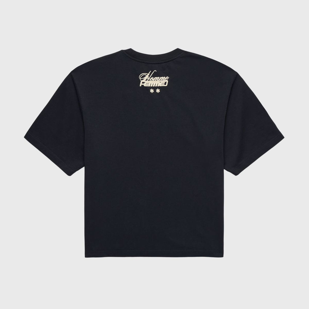 Homme+Femme T-Shirt -  Destroyed Maison Tee - Black - HFFW2024100