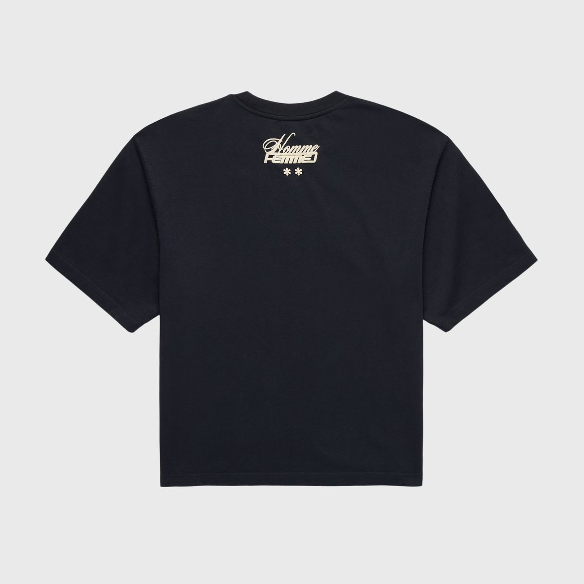 Homme+Femme T-Shirt -  Destroyed Maison Tee - Black - HFFW2024100