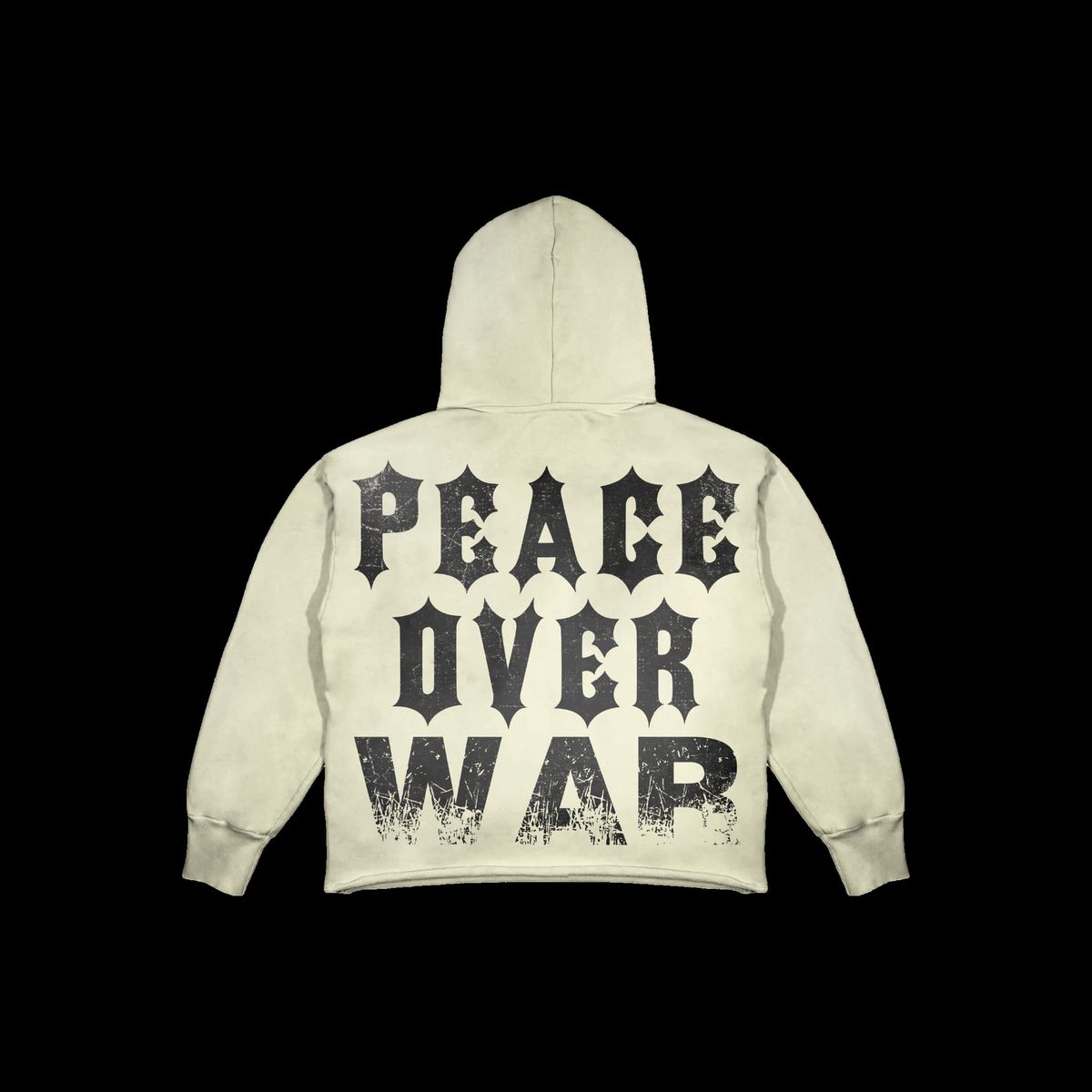 Motion Studios Hoodie - Peace Over War - Cream - MO318