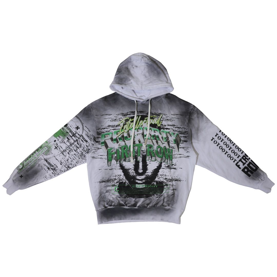 First Row Hoodie - Intellectual  Property - Sprayed - FRF2483
