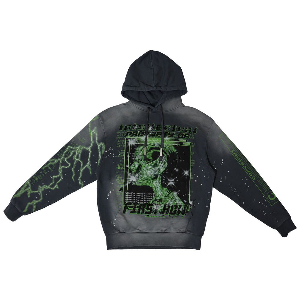 First Row Hoodie - Intellectual  Property - Washed - FRF2482