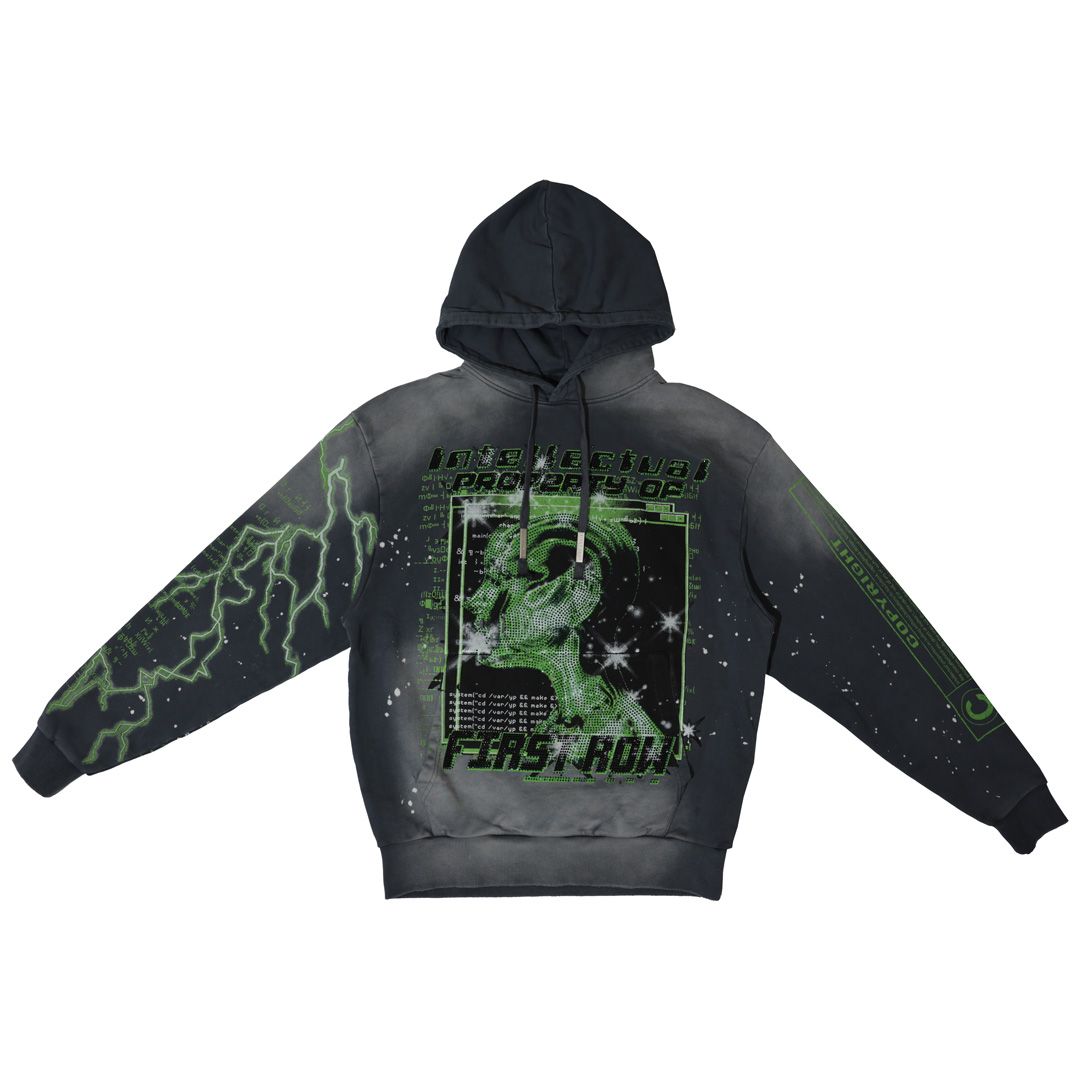 First Row Hoodie - Intellectual  Property - Washed - FRF2482