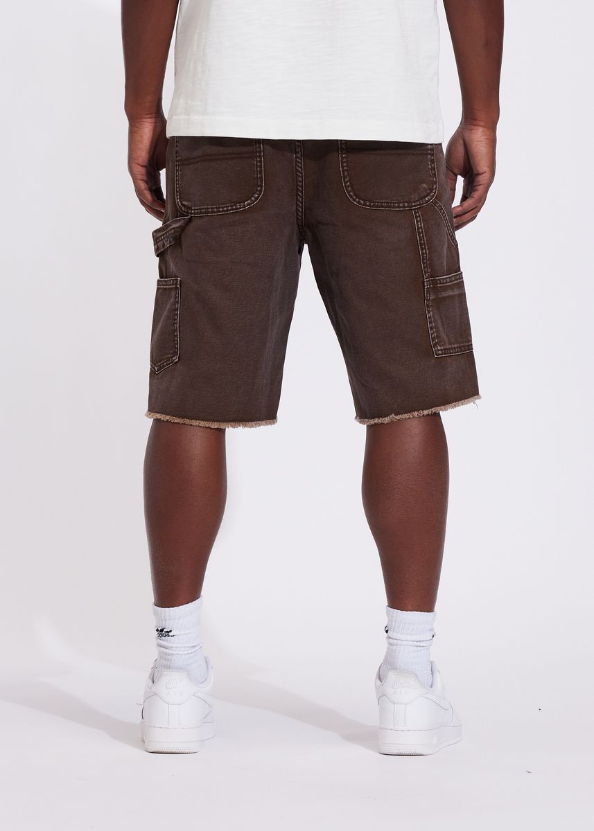 Crysp Denim Shorts - Joe Short - Washed Brown - (CRYSUM25-207)