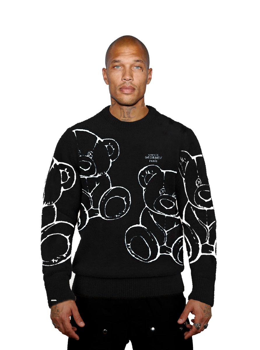 George V Sweater - Bear - Black - GVT-120